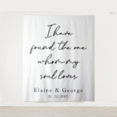 フォトプロップ結婚の背景を見つける タペストリー (正面)