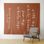 フォトプロップ結婚全体の背景を使用 タペストリー (インサイチュ(横))