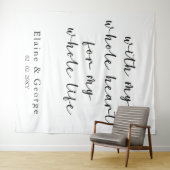 フォトプロップ結婚全体の背景を使用 タペストリー (インサイチュ(横))