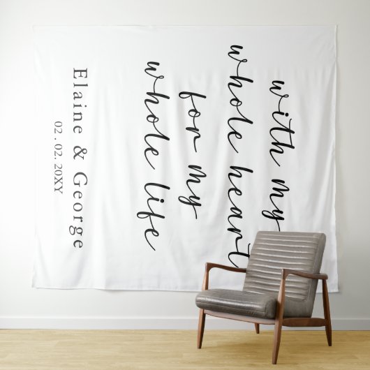 フォトプロップ結婚全体の背景を使用 タペストリー (インサイチュ(横))