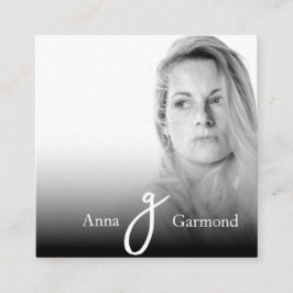 *~*フォトプロフェッショナルAP31 QRシンプルミニマル スクエア名刺