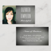 フォトヘアスタイリストまたは職業のモダン追加 名刺 (正面/裏面)