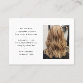 フォトヘアドライザービジネスカード 名刺 (裏面)