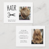 フォトヘアドライザービジネスカード 名刺 (正面/裏面)