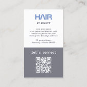 フォトヘアQRコード名刺 名刺 (裏面)