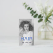 フォトヘアQRコード名刺 名刺 (スタンド正面)