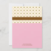 フォトベビーガール誕生のお知らせ 案内状 (裏面)