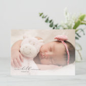 フォトベビーシャワークリスチャン サンキューカード (スタンド正面)