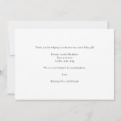 フォトベビーシャワークリスチャン サンキューカード (裏面)