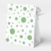 フォトベビーシャワーパーティーグリーンサークル フェイバーボックス (裏面サイド)