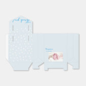 フォトベビーシャワーパーティーブルー フェイバーボックス (折り畳みなし)