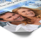 フォトベビーシャワー少年ブルー小さな王子クラウンを追加 ポスター (角)