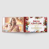 フォトベビーシャワー非常にベリー甘いイチゴかわいい ゲストブック (全面)