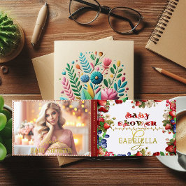 フォトベビーシャワー非常にベリー甘いイチゴかわいい ゲストブック