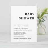 フォトベビーシンプルシャワー付き男女兼用の 招待状 (スタンド正面)