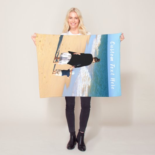 フォトベビーフリースブランケットとカスタム文字 フリースブランケット (インサイチュ)