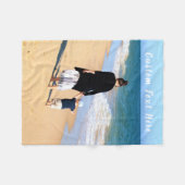 フォトベビーフリースブランケットとカスタム文字 フリースブランケット (正面(横))