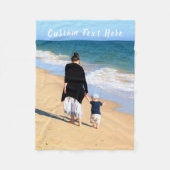 フォトベビーフリースブランケットとカスタム文字 フリースブランケット (正面)