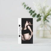 フォトベビーミニマルシャワーのレジストリの挿入 名刺 (スタンド正面)