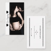 フォトベビーミニマルシャワーのレジストリの挿入 名刺 (正面/裏面)