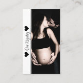 フォトベビーミニマルシャワーのレジストリの挿入 名刺 (正面)