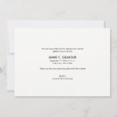 フォトベビーモダンシャワーありがとう誕生 案内状 (裏面)