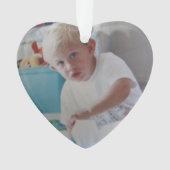 フォトベビー初めてのクリスマスセラミックオーナメント オーナメント (正面)