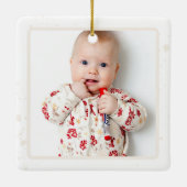 フォトベビー初めてのクリスマスEdelweiss セラミックオーナメント (裏面)