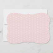 フォトベビー告知イニシャルオーバーレイピンク 案内状 (裏面)