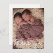 フォトベビー発表ツインベビー (正面/裏面)