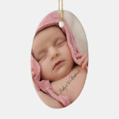 フォトベビー第1回クリスマスセラミックオーナメント セラミックオーナメント (右)