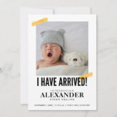 フォトベビー誕生  招待状 (正面)