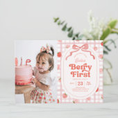 フォトベリーファースト誕生日招待状 招待状 (スタンド正面)