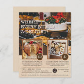 フォトベーカリービジネスのプロモーションのチラシの追加 (正面/裏面)