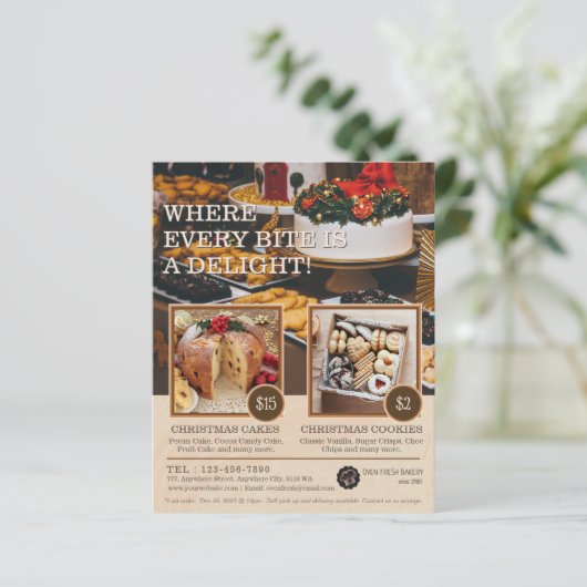 フォトベーカリービジネスのプロモーションのチラシの追加 (スタンド正面)