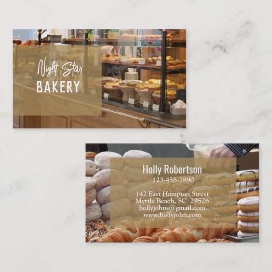 フォトベーカリー名刺の追加 名刺 (正面/裏面)