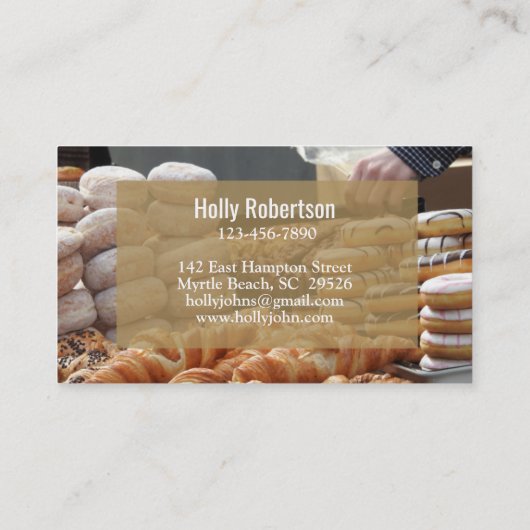 フォトベーカリー名刺の追加 名刺 (裏面)