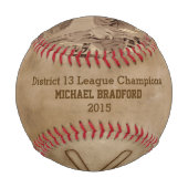 フォトベースボールセピア調色 – Dirty Beige - STARS 野球ボール (裏面)