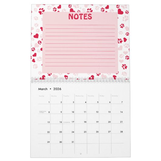 フォトペカスタムー印刷パターンカレンダー2025 カレンダー (3月 2026)