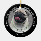 フォトペットメモリアル記念オーナメント セラミックオーナメント (正面)