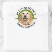 フォトペット記念碑の追加 ラウンドシール (バッグ)