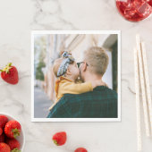 フォトペパーソナライズされたーパーナプキン1枚 スタンダードランチョンナプキン (インサイチュ)