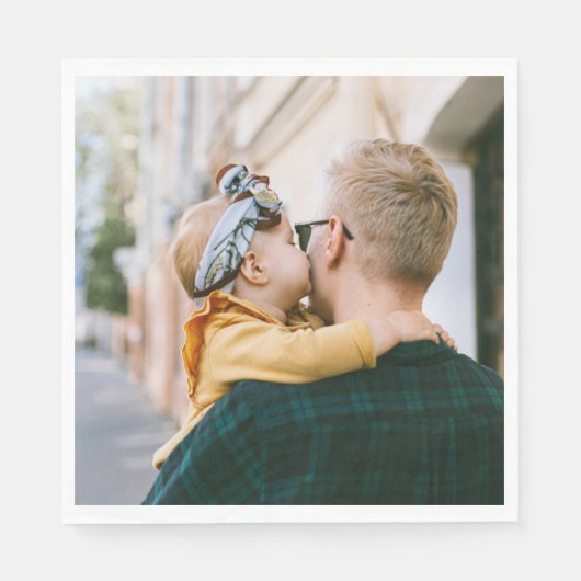 フォトペパーソナライズされたーパーナプキン1枚 スタンダードランチョンナプキン (正面)