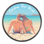 フォトホッケーパックとカスタム文字 アイスホッケーパック (正面)