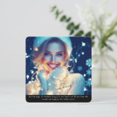 フォトホリかわいらしティエレガントークリスマスカード 招待状 (スタンド正面)