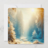 フォトホリかわいらしティエレガントークリスマスカード 招待状 (裏面)