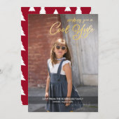 フォトホリクールデフェイクー金ゴールドスクリプト シーズンカード (正面/裏面)