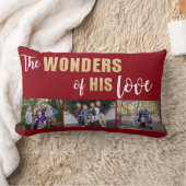 フォトホリデパーソナライズされたー装飾用クッション ランバークッション (ブランケット)