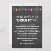 フォトホリデーおもしろいクリスマスチョークグリーティングカード (裏面)