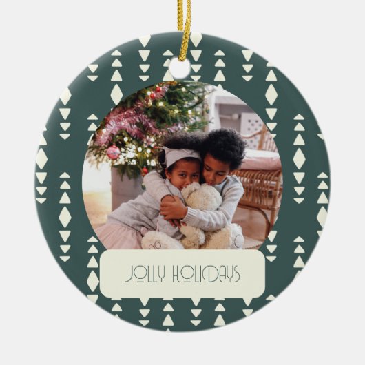 フォトホリデーすてきズクリスマス セラミックオーナメント (正面)